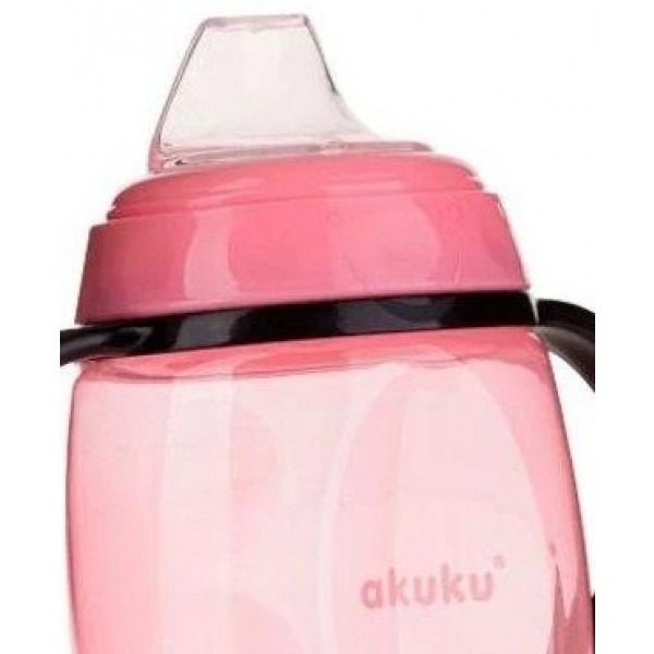Чашка-непроливайка Akuku с силиконовым носиком, 280 мл, розовый (A0429) - Pampik - 3