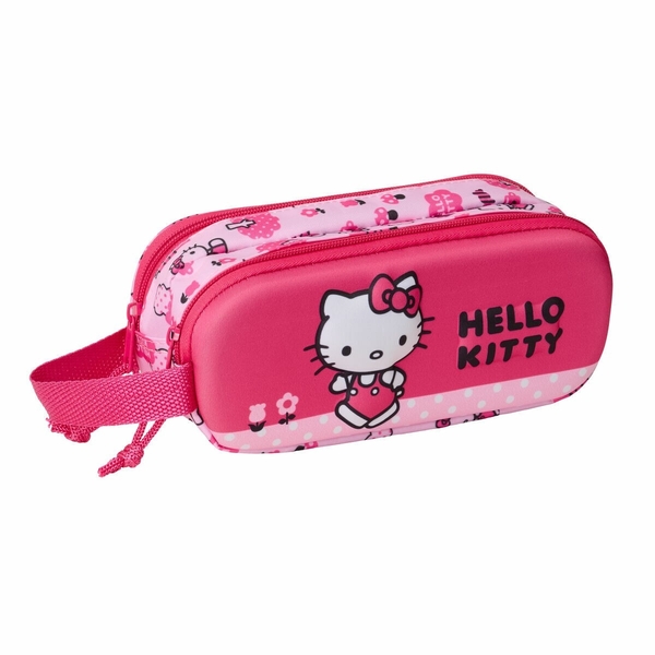 Пенал Safta Hello Kitty 3D, 2 відділення, рожевий (822570512) - Pampik