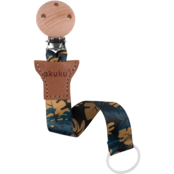 Універсальна стрічка для пустушки Akuku Листочки (A0583) - Pampik