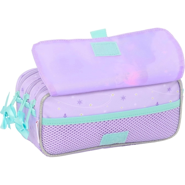 Пенал Safta Frozen, 3 відділення, бузковий (812571710) - Pampik - 2