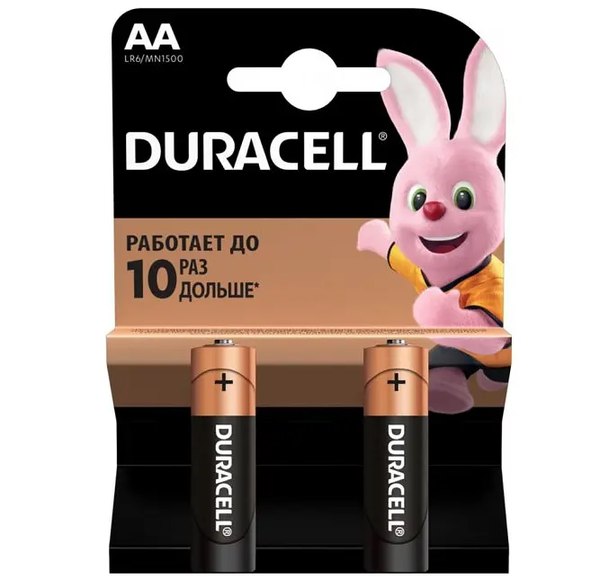 Лужні батарейки Duracell AA (LR06) MN1500, 2 шт. - Pampik
