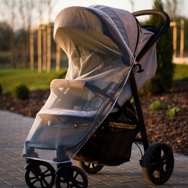 Москітна сітка на коляску Akuku, білий (A0445) - Pampik - 2