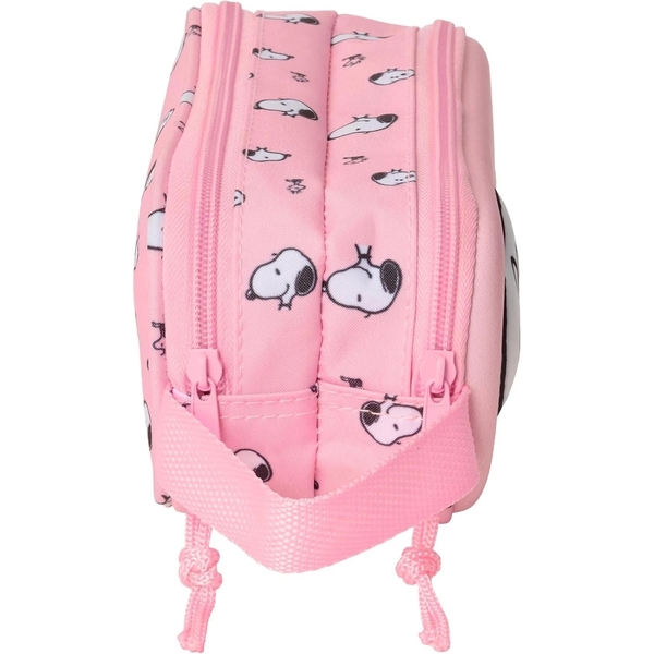 Пенал Safta Snoopy 3D, 2 відділення, рожевий (822544512) - Pampik - 3