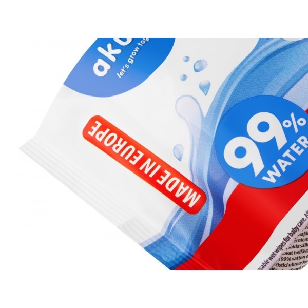 Детские влажные салфетки Akuku, 70 шт. (A0031) - Pampik - 5