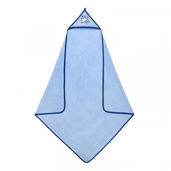 Рушник з капюшоном Akuku Зірки, блакитний (A0663) - Pampik - 2