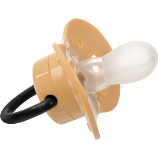 Пустушка силіконова симетрична Akuku, 12+ міс., бежевий (A0591) - Pampik - 2