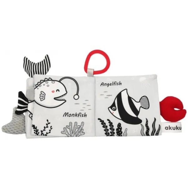 Сенсорная книжка-игрушка Akuku Морские животные (A0480) - Pampik - 5