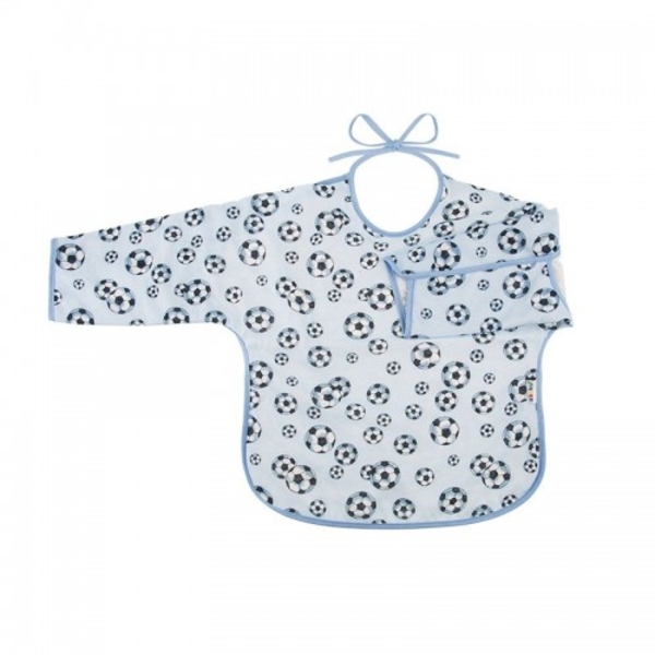 Дитячий фартух Akuku М'ячі з довгим рукавом, блакитний (A1745) - Pampik