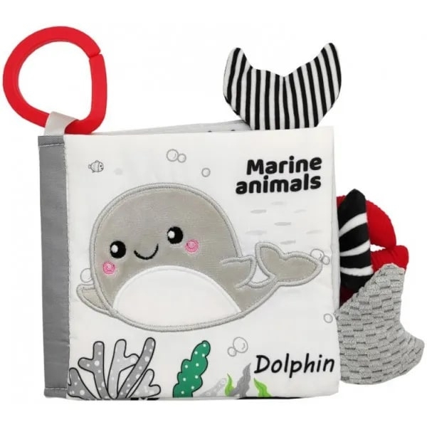 Сенсорная книжка-игрушка Akuku Морские животные (A0480) - Pampik - 2