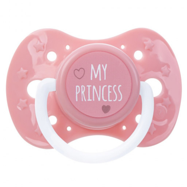 Пустушка силіконова симетрична Akuku, 0+ міс., рожевий (A0587) - Pampik