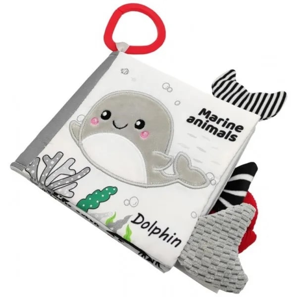 Сенсорная книжка-игрушка Akuku Морские животные (A0480) - Pampik - 3