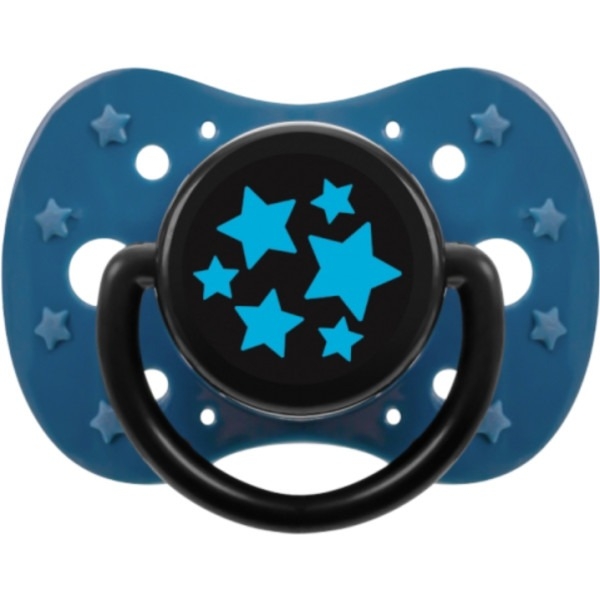 Пустушка силіконова симетрична Akuku, 12+ міс., синій (A0590) - Pampik
