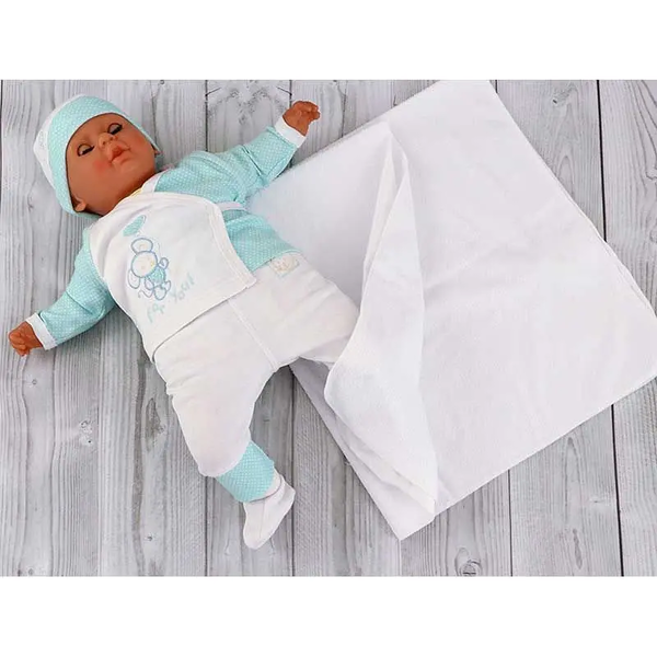 Багаторазова пелюшка Руно, махра, 60х40 см, білий (ПН4060) - Pampik - 2