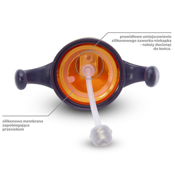 Поильник-непроливайка Akuku Blue/Red, 280 мл (A0164) - Pampik - 4