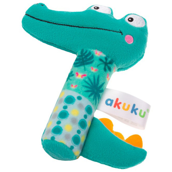 Плюшеве брязкальце Akuku Крокодил (A0644) - Pampik - 4