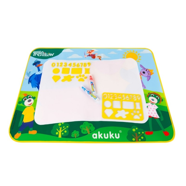 Коврик для рисования водой Akuku The Treflik Family, 76х58 см (A0638) - Pampik