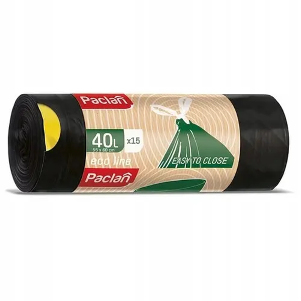 Мешки Paclan для мусора Эко Line 40 л, 15 шт - Pampik