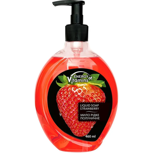 Жидкое мыло Energy of Vitamins Клубничное, 460 мл - Pampik