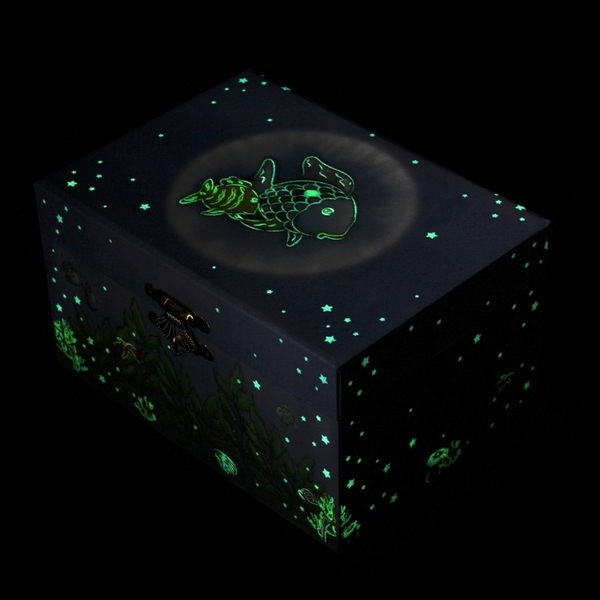 Музична скринька Trousselier Райдужна риба, світиться в темряві (S91066) - Pampik - 4