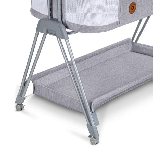 Кроватка приставная 2 в 1 Lionelo Luna Grey Concrete (LO-LUNA GREY CONCRETE) - Pampik - 5