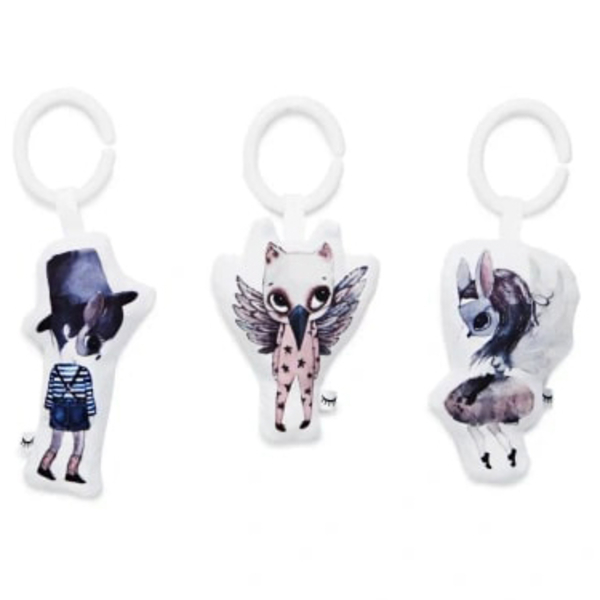 Набір іграшок DockATot Cloud Friends by Mrs. Mighetto: Edit, Jack, Valter (050202) - Pampik