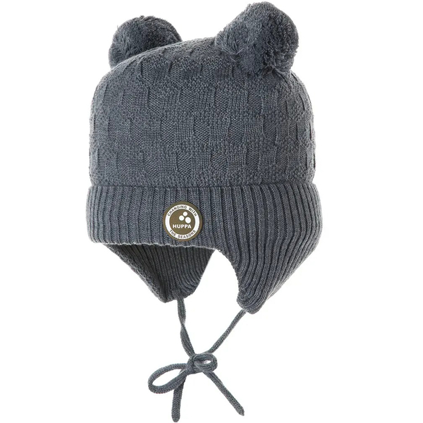 Вязаная шапка Huppa Remy, р.S, темно-серый (94370008-00018-00S) - Pampik - 2