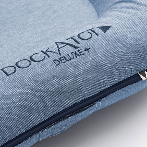 Матрац-кокон DockaTot Deluxe+, 0-8 міс., Indigo Chambray (10394) - Pampik - 4