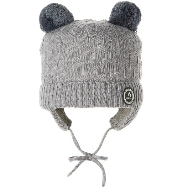 Вязаная шапка Huppa Remy, р.M, светло-серый (94370008-90028-00M) - Pampik