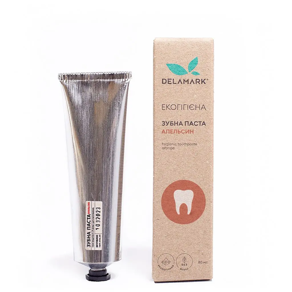Зубна паста De La Mark Апельсин, 80 мл - Pampik