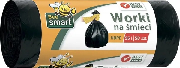 Мішки Paclan для сміття Bee Smart Bin Liner 35 л, 50 шт. - Pampik