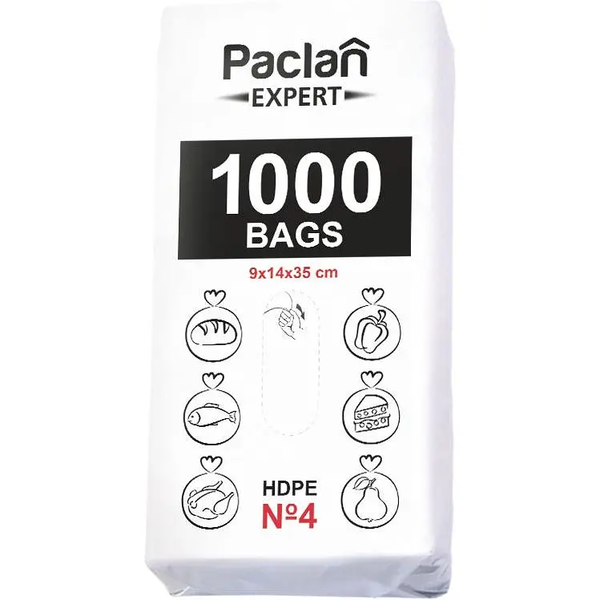 Пакети фасувальні Paclan №4, 1000 шт. - Pampik