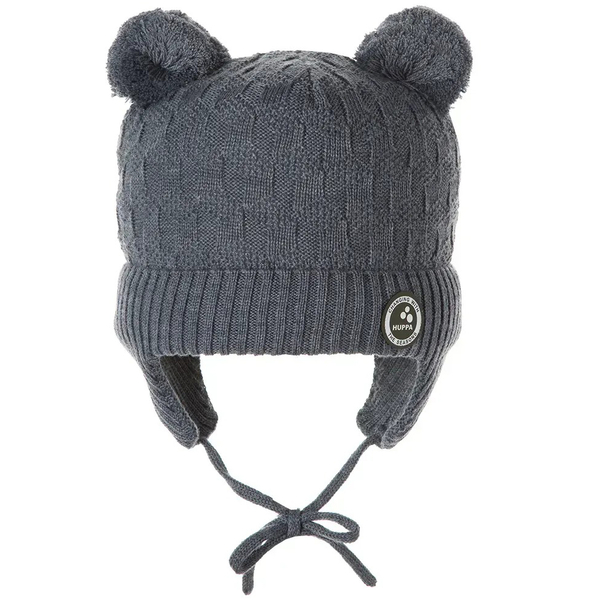 Вязаная шапка Huppa Remy, р.S, темно-серый (94370008-00018-00S) - Pampik