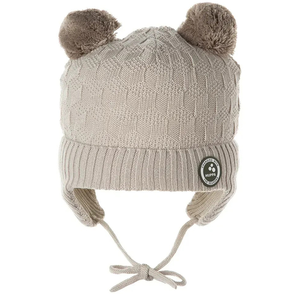 Вязаная шапка Huppa Remy, р.XXS, бежевый (94370008-00031-XXS) - Pampik