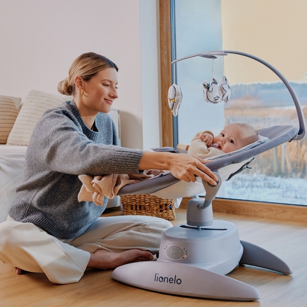 Уцінка. Крісло-гойдалка Lionelo Mell Beige Sand (LO-MELL BEIGE LATTE) - Pampik - 14