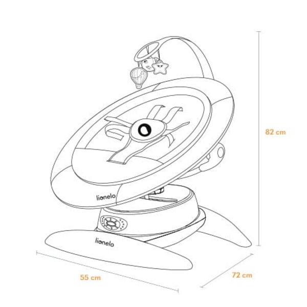Кресло-качалка Lionelo Mell Beige Sand (LO-MELL BEIGE LATTE) - Pampik - 11