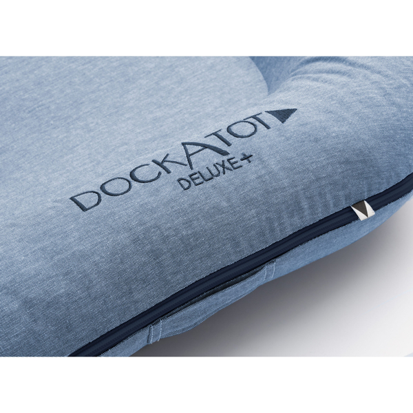 Сменный чехол для матраса-кокона DockATot Deluxe+, 0-8 мес., True Blue (20394) - Pampik - 4