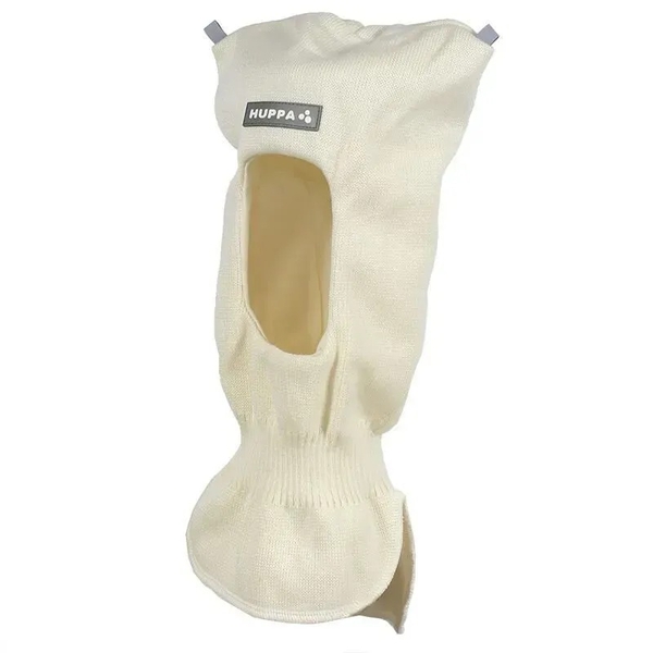 Шапка-шолом в'язана Huppa Coco 1, р.L, білий (85070100-60020-00L) - Pampik