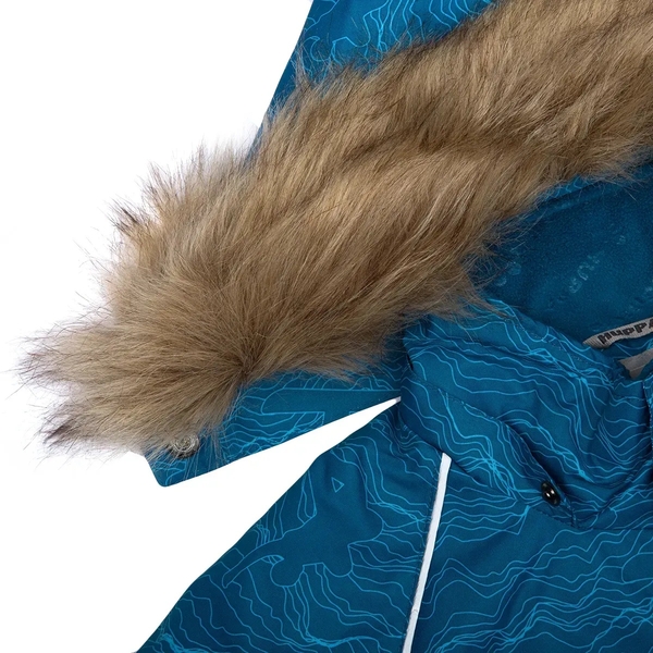 Дитячий зимовий комплект Huppa Winter, куртка та напівкомбінезон, р.98, бірюзово-зелений з принтом/бірюзово-зелений (41480030-12466-098) - Pampik - 5