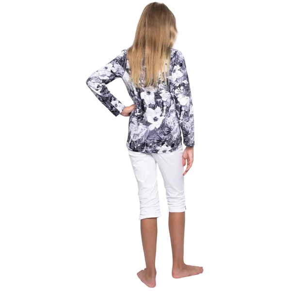 Футболка с длинным рукавом Huppa Jamena, р.128, светло-серый (73020000-94428-128) - Pampik - 4