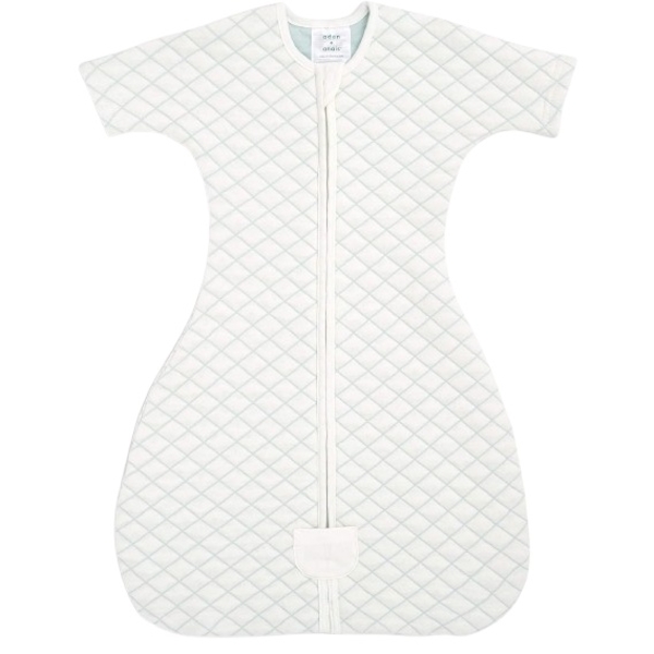 Спальник Aden + Anais Snug Fit Baby Sleeved Sleeping Bag, 6-9 міс., кремовий з м'ятним швом (40008) - Pampik