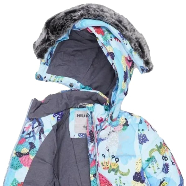 Комплект зимний Huppa Belinda 1: куртка + полукомбинезон, р.86, светло-голубой с серым (45090130-13406-086) - Pampik - 7