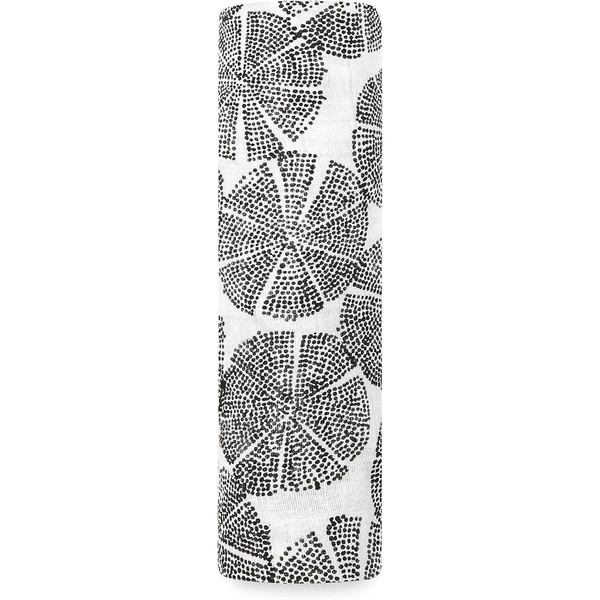 Пелюшка Aden + Anais In motion, бамбуковий муслін, 120х120 см, чорно-білий (AA8977G) - Pampik - 2