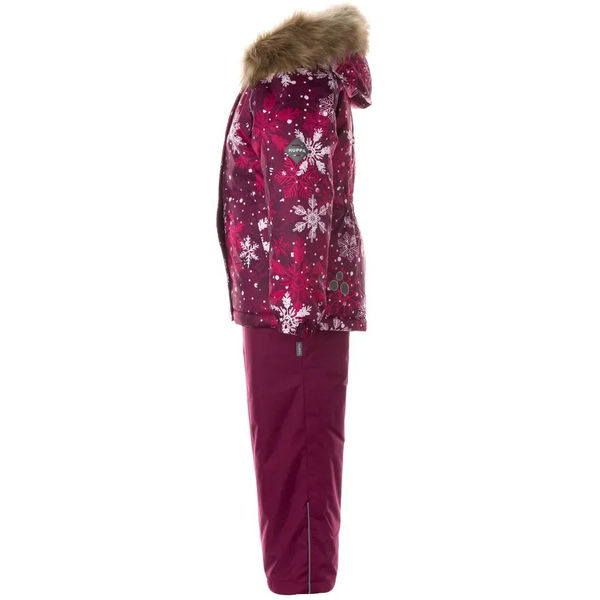 Комплект зимовий Huppa Marvel: куртка + напівкомбінезон, р.92, бордовий (45100030-14334-092) - Pampik - 3