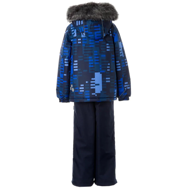Комплект зимовий Huppa Dante 1: куртка + напівкомбінезон, р.104, темно-синій (41930130-12686-104) - Pampik - 2