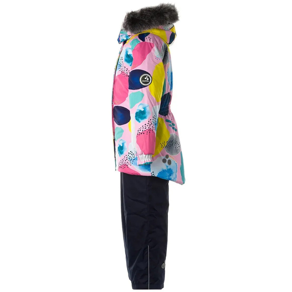 Комплект зимний Huppa Renely 2: куртка + полукомбинезон, р.98, розовый с темно-синим (41850230-14603-098) - Pampik - 3