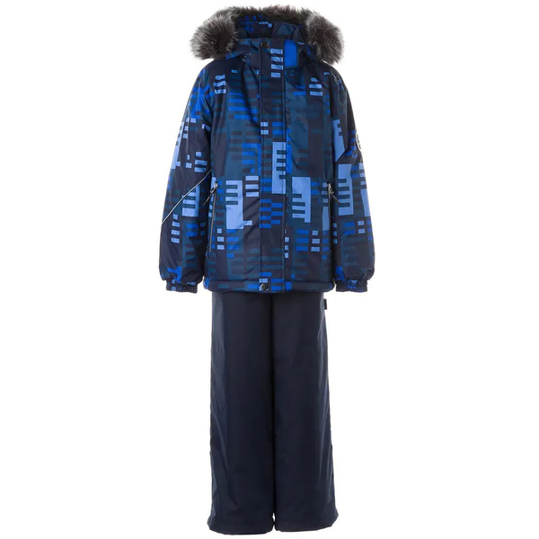 Комплект зимовий Huppa Dante: куртка + штани, р.140, темно-синій (41930030-12686-140) - Pampik