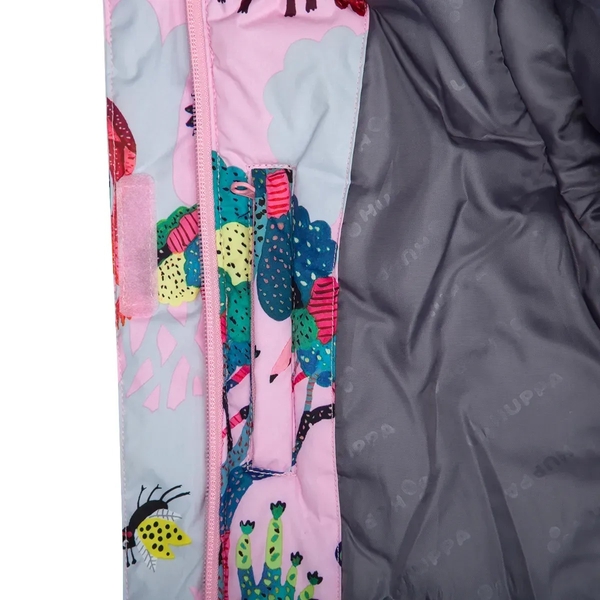 Комплект зимний Huppa Renely 2: куртка + полукомбинезон, р.128, розовый с серым (41850230-13403-128) - Pampik - 6