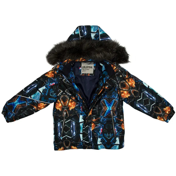 Комплект зимовий Huppa Dante: куртка + штани, р.122, темно-синій з принтом (41930030-22599-122) - Pampik - 4