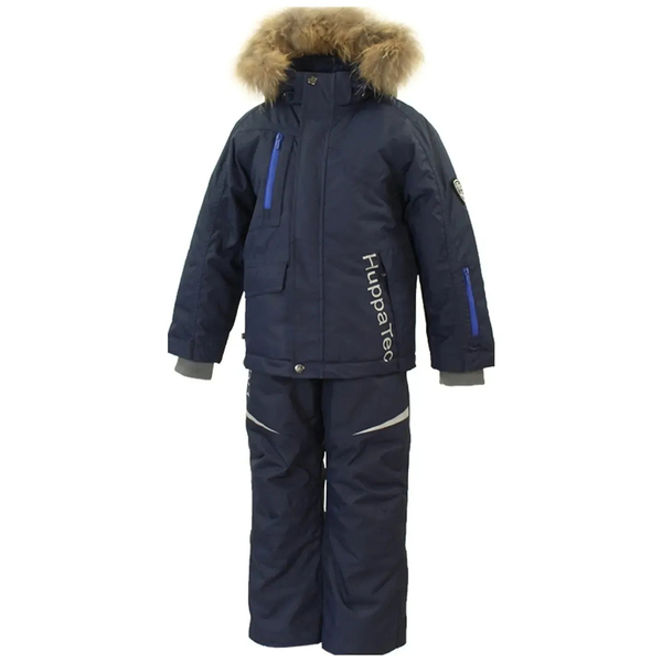 Комплект зимний Huppa Hansen: куртка + штаны, р.140, темно-синий (45030030-00086-140) - Pampik