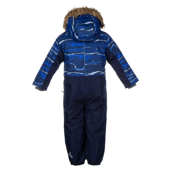Детский зимний комбинезон Huppa Bruce, р.122, темно-синий с принтом (36330030-82686-122) - Pampik - 2